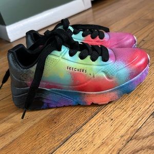 Rainbow Skechers sneakers